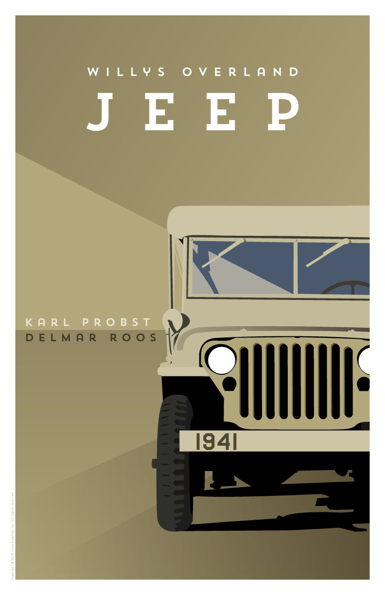 Willys-Overland Jeep by Karl Probst and Delmar Roos in light brown