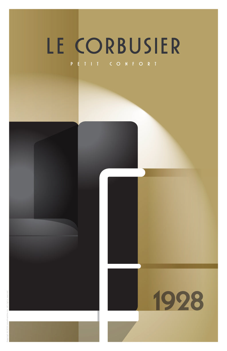 Petit Confort Club Chair by Le Corbusier in light brown