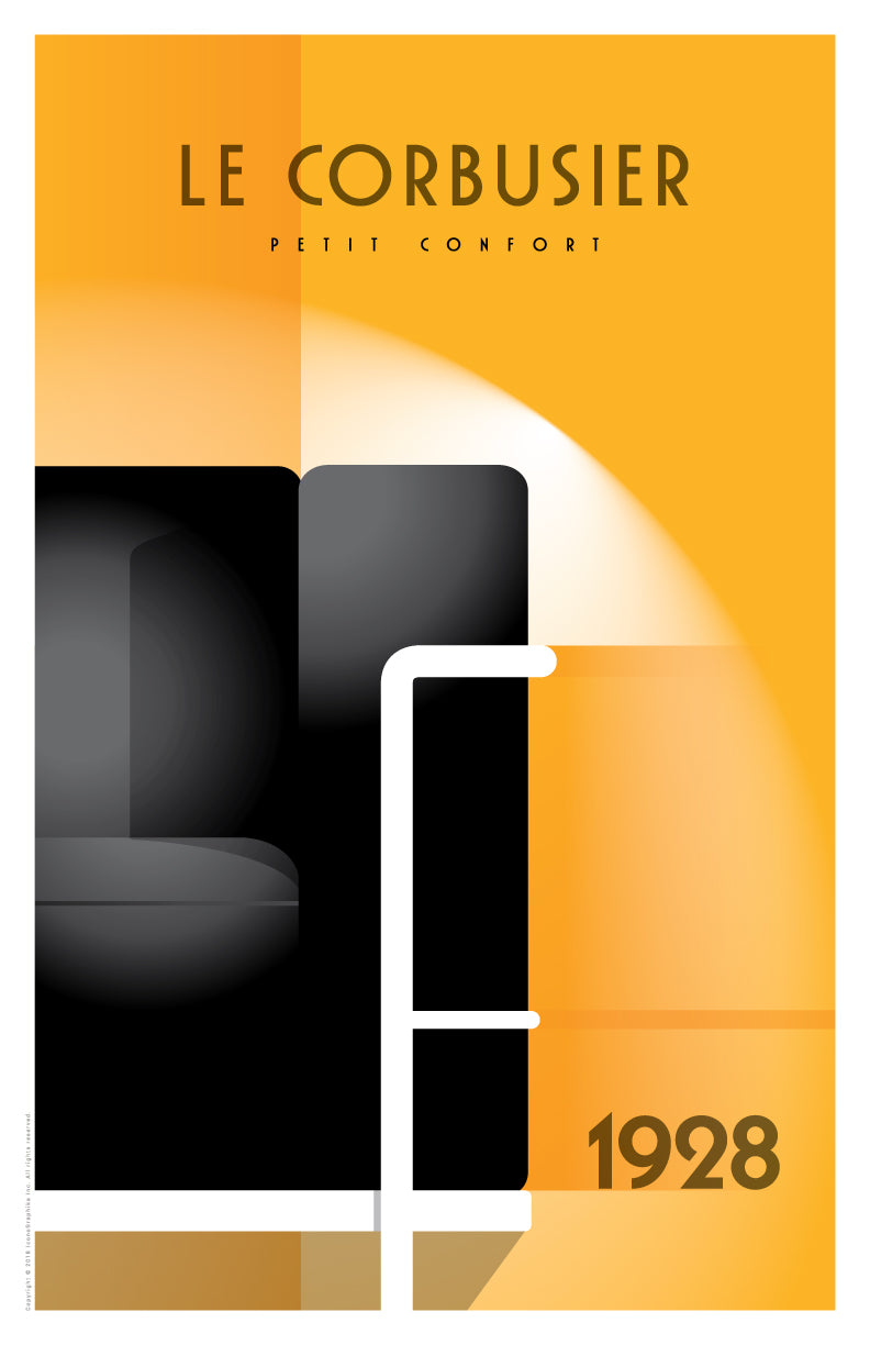 Petit Confort Club Chair by Le Corbusier in light yellow