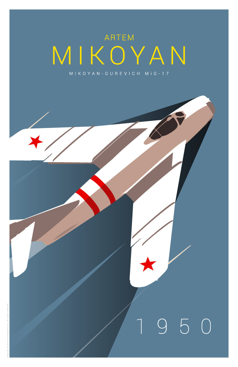 MiG-17 by Artem Mikoyan in light gray