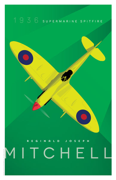 Supermarine Spitfire by R. J. Mitchell in light green