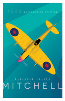 Supermarine Spitfire by R. J. Mitchell in light blue