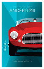 Ferrari 166 MM Barchetta by Carlo Felice Bianchi Anderloni in light blue