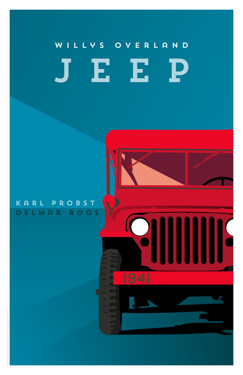 Willys-Overland Jeep by Karl Probst and Delmar Roos in dark blue
