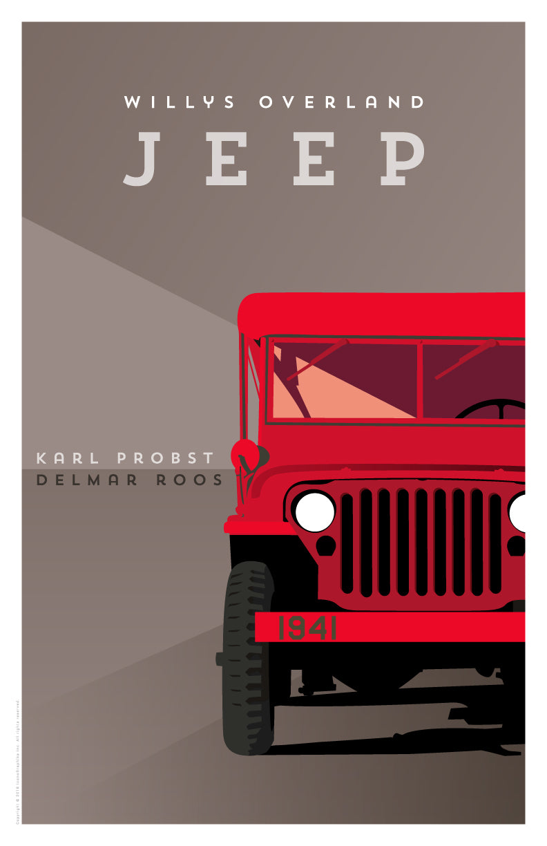 Willys-Overland Jeep by Karl Probst and Delmar Roos in dark brown