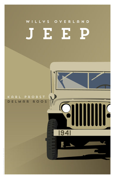 Willys-Overland Jeep by Karl Probst and Delmar Roos in light brown