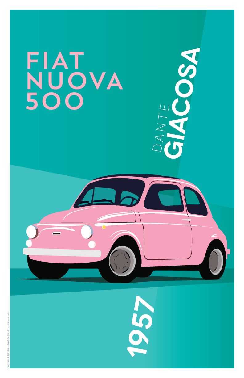 Fiat Nuova 500 by Dante Giacosa – IconoGraphika