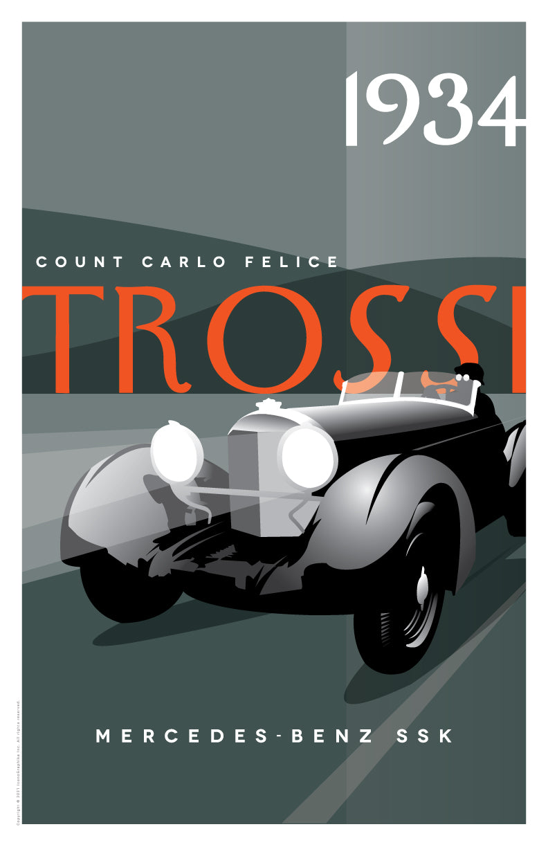 Mercedes-Benz SSK by Count Carlo Felice Trossi – IconoGraphika