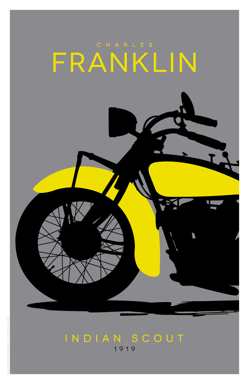 Indian Scout by Charles B. Franklin in dark gray