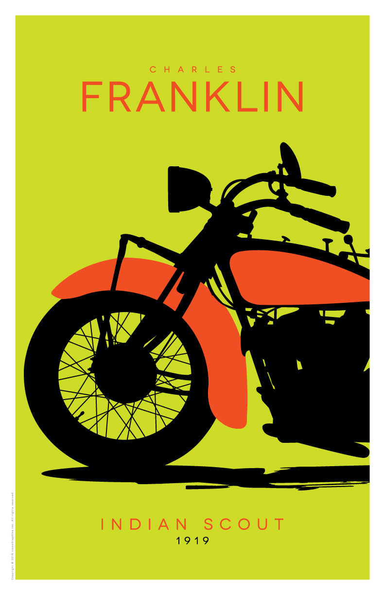 Indian Scout by Charles B. Franklin in light green