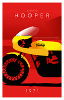 Norton Commando Production Racer by Bernard Hooper in dark red